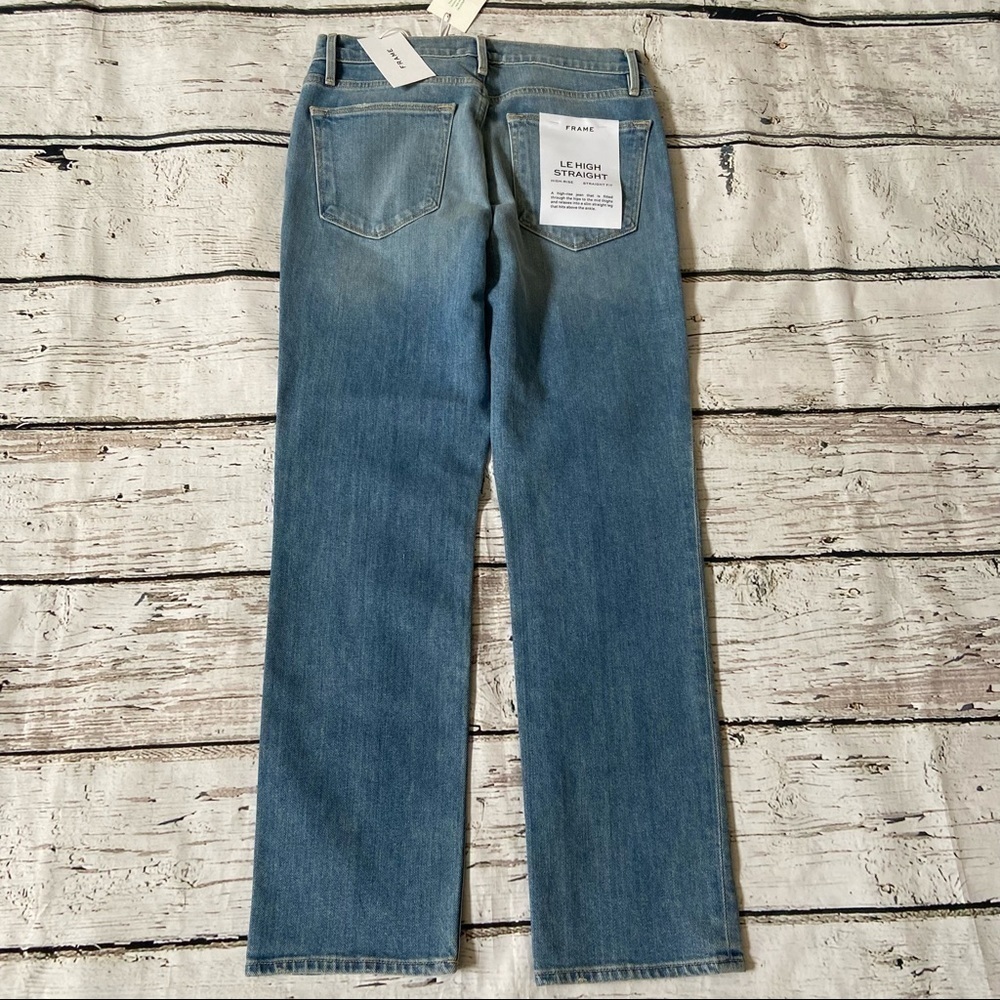 NWT Frame Denim Lehigh Straight Jeans Size 26 - Picture 10 of 11